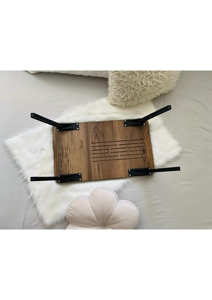 Foldaway Telefon ve Tablet Bölmeli Katlanır Ayaklı Laptop Sehpası Notebook Bilgisayar Çalışma Masa Lidya fırsatları