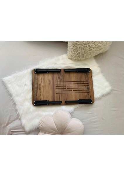 Foldaway Telefon ve Tablet Bölmeli Katlanır Ayaklı Laptop Sehpası Notebook Bilgisayar Çalışma Masa Lidya indirimleri