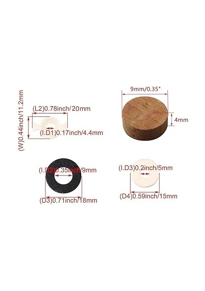 Trompet Onarım Kiti 6 Piston Valfi Kılavuzları 12 Keçe Rondela 4 Su Anahtarı Tükürük Valfi Mantar Pedi 3 Yay 2 O Halka Tampon Tıpası Trompet Valf Yedek Parçaları Içerir fırsatları