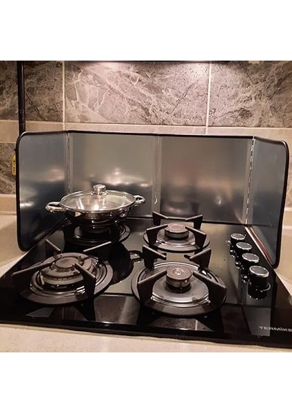 Sıçratmaz Ocak Arkası Koruyucu 120X30 Büyük Boy Katlanabilir Paslanmaz Metal Sac fırsatları