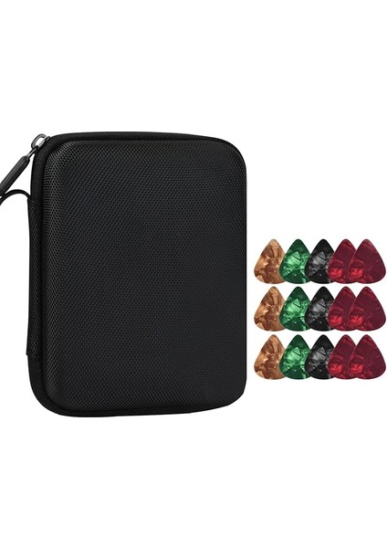 Gitar Pick Tutucu Kılıf Akustik Elektro Gitar ile 15 Adet Gitar Seçtikleri Gitar Plectrums Saklama Çantası Kılıfı Çocuklar Için Hedier Arkadaşlar Gitar Çalarlar