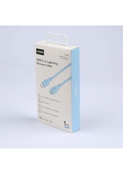 Usb-C To Mfı Lightning iPhone Silikon Pd Hızlı Şarj Kablosu Mavi fırsatları