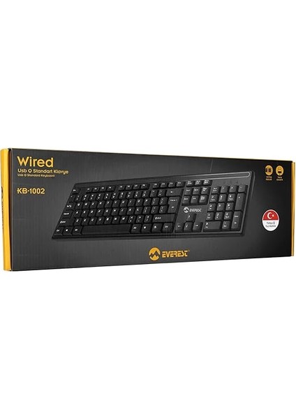 KB-1002 Siyah USB Q Standart Klavye modelleri