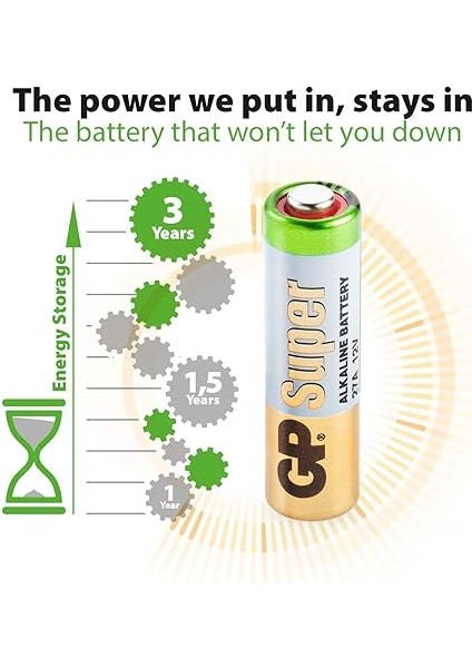 Batteries GP27A Süper Alkalin 27A/MN27 Boy Pil, 12 Volt, 5'li Kart fiyatları