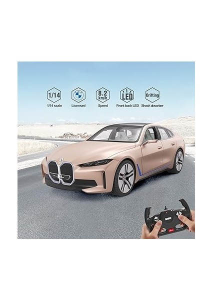 1:14 Uzaktan Kumandalı Araba Bmw I4 Concept 2.4 Ghz Platin Gold fırsatları