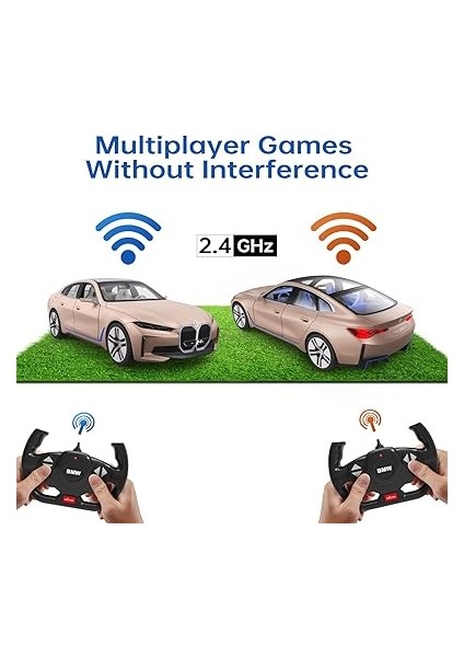 1:14 Uzaktan Kumandalı Araba Bmw I4 Concept 2.4 Ghz Platin Gold indirimleri