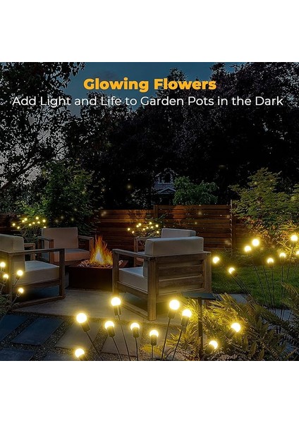 2 Paket Firefly Solar Bahçe Lambası, Firefly Solar Yol Lambası, Dış Mekan Için Solar Lamba, Bahçe Led'leri, Ateş Böceği, Sokak, Veranda, Çim Alanlar, Bahçe Dekorasyonu Için indirimleri