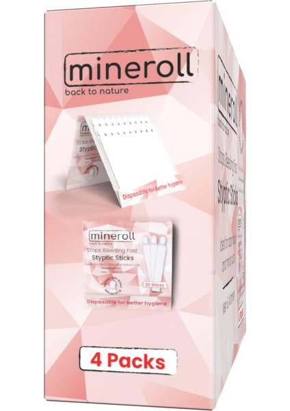 Tek Kullanımlık Çubuk Kan Taşı, Erkekler ve Kadınlar Için Ufak Jilet Kesikleri ve Manikür Pedikür Uygulamalarında Kanamayı Durdurur, 20'li 4 Paket modelleri