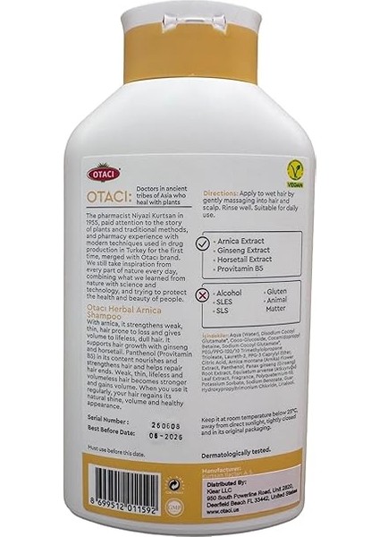 Arnika Şampuan Güçlendirici, Hacim Verici modelleri