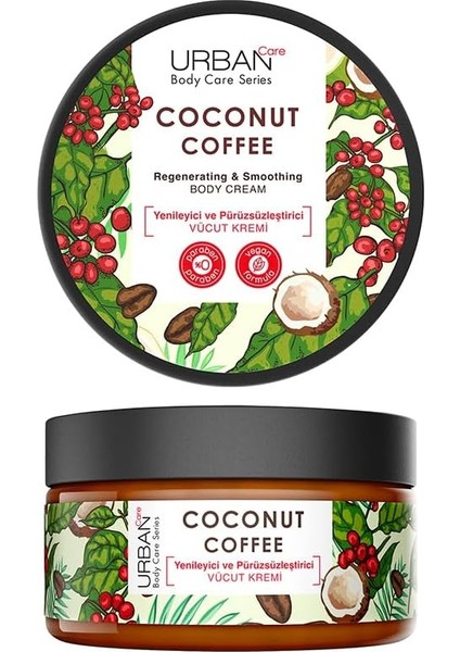 Care Coconut Coffee Yenileyici ve Pürüzsüzleştirici Vücut Kremi 200 Ml- Vegan