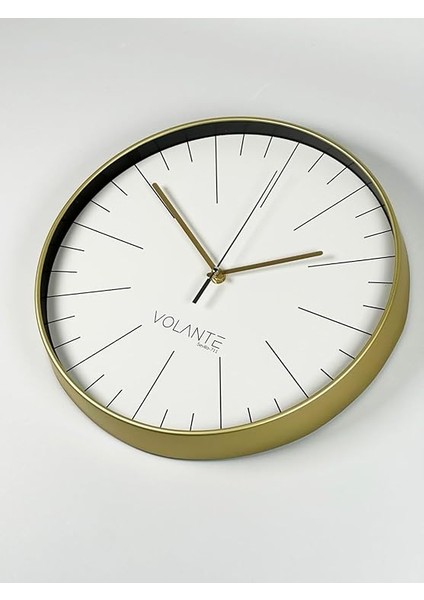 Modern Duvar Saatleri Noble Serisi 35 cm Ø Gerçek Cam Ev/ofis/mutfak/sınıf/okul Sessiz & Akar (Ltın) fırsatları