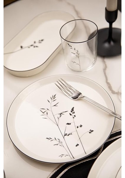 Porselen Bone V-Form 27 Parça Yemek Takımı Angelica fırsatları