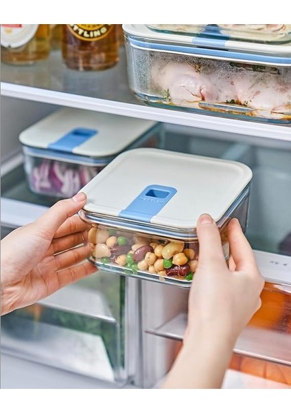 Neoflam Perfect Seal Kare Cam Saklama Kabi Bej 1100ML fırsatları