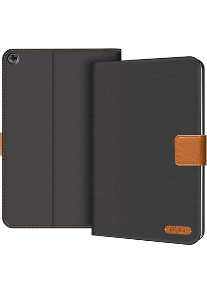 Huawei Mediapad M5 Lite Için Kılıf, Koruyucu Kılıf Tablet Çantası Stand Fonksiyonu Kapak Pu Deri [m5 Lite 10 10,1 Inç], Siyah