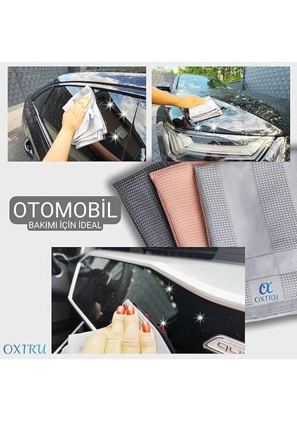 Mikrofiber Temizlik Bezleri Set 40X40 cm - Küçük Boy Sihirli Bezler, Bulaşık Yıkama Bezi, Mutfak ve Araba Için Microfiber Temizlik Bezi, Ekran Temizleyici ve Cam Silme Bezi, Antrasit/gri/pembe indirimleri