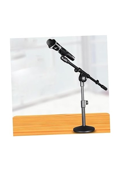 Mikrofon Standı Ofis Masası Aksesuarları Durmak Ayarlanabilir Mikrofon Küçük Mikrofon Masaüstü Tutucu Mikrofon Masa Üstü Standı Baza Mikrofon Braketi Mikrofon Desteği Ütü Siyah fırsatları