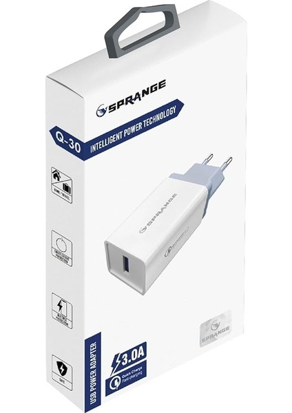 Q-30 3.0A USB Çıkışlı Hızlı Ev Şarj Başlığı fiyatları