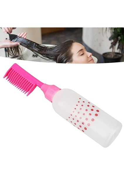 Home 170 ml Hazneli Saç Boyama Tarağı – Doldurulabilir Plastik Aplikatör Şişesi, Kuaförler Için Pratik Boya Uygulama Tarağı, Saç Boyası Şişesi-Pratik Saç Boyama Aparatı-Asorti Renk (Yan Tarak)