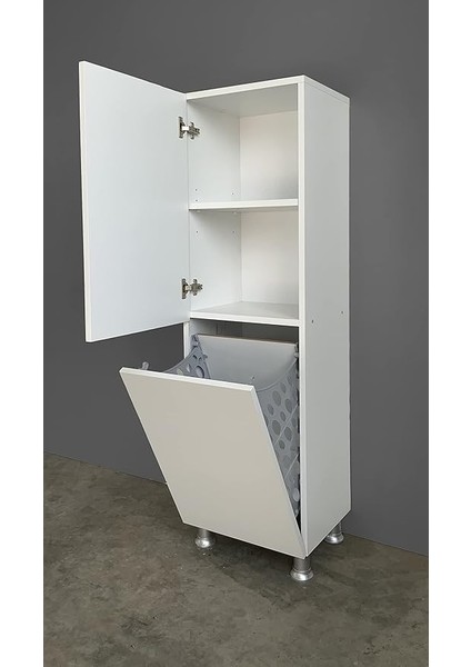 Çok Amaçlı Çamaşır Sepetli Raf Banyo Dolap modelleri