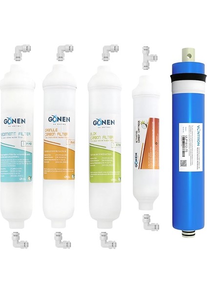 Su Arıtma Kapalı Kasa Cihazı 5'li Filtre Seti - Orjinal Vontron Membran