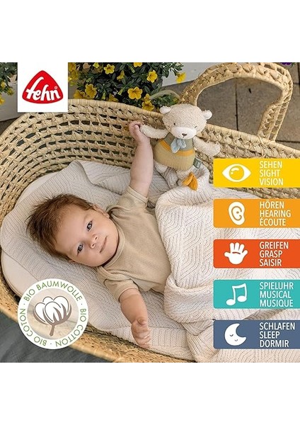 Mini Müzik Kutulu Ayıcık Fehnnatur - Pamuklu (Kba) Pelüş Hayvan ve Uyku Yardımcısı - Rahatlatıcı Melodi "schubert Wiegenlied" - Evde ve Yolda, Bebekleri ve Küçük Çocukları Sakinleştirir. fiyatları