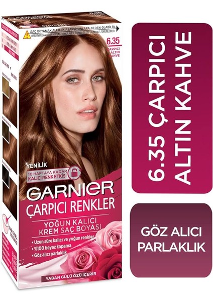 Çarpıcı Renkler Saç Boyası 6.35 Çarpıcı Altın Kahve