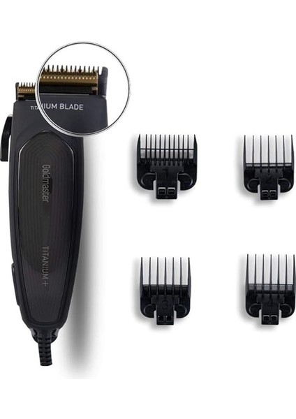Titanyum Sessiz Ayarlanabilir Kesme Başlıklı Saç ve Sakal Kesme Makinesi fırsatları