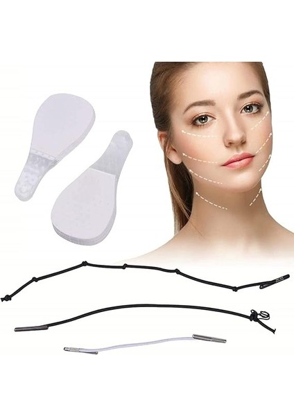 40 Adet Lastikli Yüz Kaş Göz Boyun Gerdirme Kaldırma Bantları modelleri