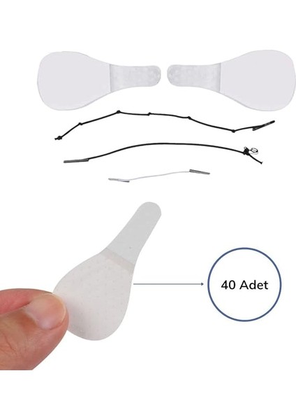 40 Adet Lastikli Yüz Kaş Göz Boyun Gerdirme Kaldırma Bantları fırsatları