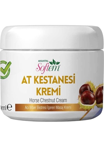 At Kestanesi Kremi 250 ml | Doğal Bitkisel Formül | Acı Biber Ekstresi ve Tavşanmemesi Içerikli | Kas Ağrıları Için Masaj Kremi | Nemlendirici ve Sıkılaştırıcı Etki