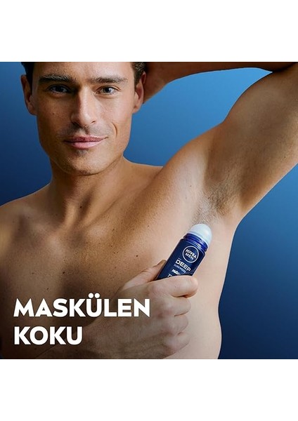 Men Erkek Roll On Deodorant Deep Dimension 48 Saat Anti-Perspirant Koruma 50ML fırsatları
