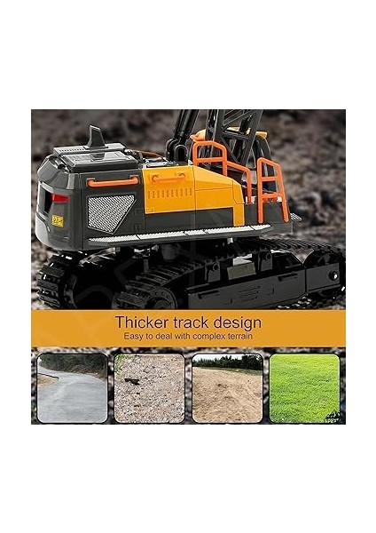 Uzaktan Kumandalı Şarjlı LED Işıklı Rc Iş Makinesi Paletli Vinç fırsatları