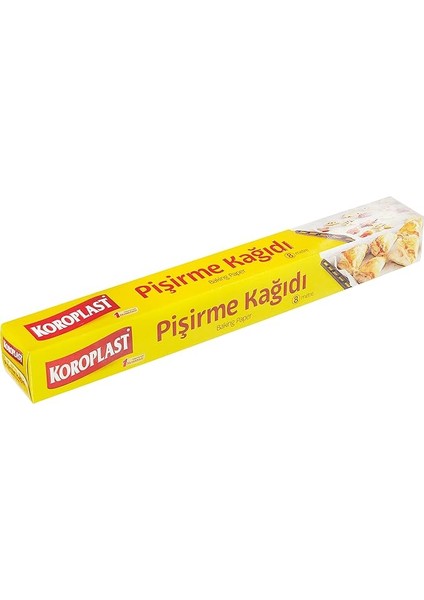 Pişirme Kağıdı 8 Mt, Helal Sertifikalı ve Bpa Içermez 37CM x 8mt, Fırında Tavuk, Et, Tatlı, Börek Pişirmek Için Uygun, 220 C° Yüksek Isıya Dayanıklı Fırın Pişirme Kağıdı, Yapışmaz ve Yanmaz