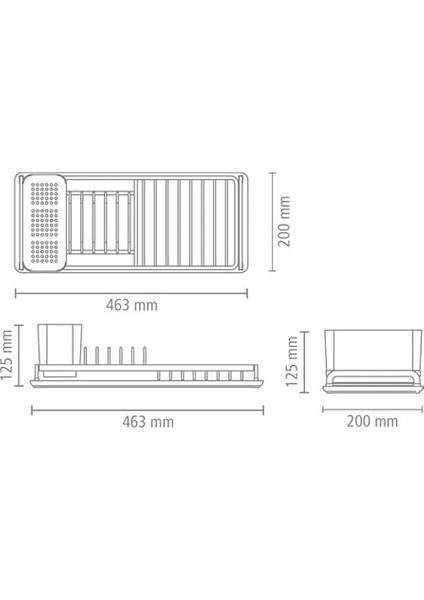 Küçük Bulaşıklık, Koyu Gri modelleri