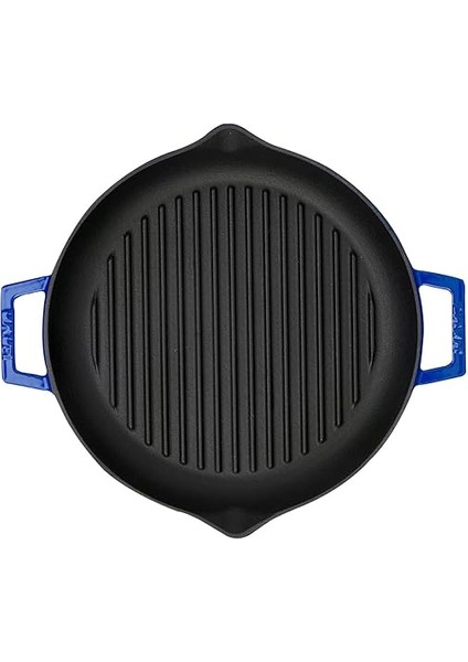 Metal Döküm Izgara Tava, 26 Cm, Mavi modelleri