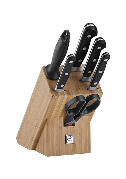 7 Parça Blok Bıçak Seti - Bambu Bloklu fiyatları