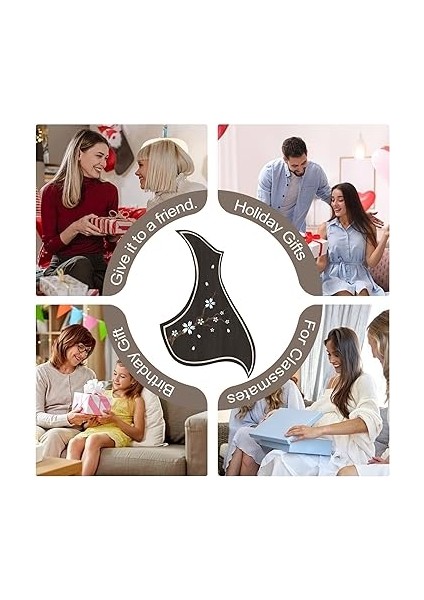 Gitar Için Pickguard | Yaylı Enstrüman Çizilmez Çıkartma - Enstrüman Bakımı Için Yüksek Mukavemetli Koruyucu Akustik Gitar Pickguard Çıkartmaları fırsatları