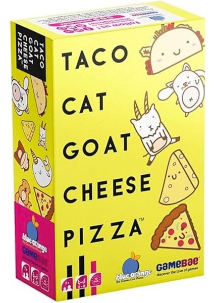Orange | Taco Kedi Keçi Peynirli Pizza | Kart Oyunu | Yaş 8+ | 2-8 Oyuncu | 10-30 Dakika Oynama Süresi