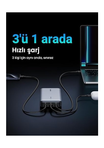 100W Güç Bankası 145W Maks 25000MAH Harici Pil, 3 Bağlantı Noktalı USB C Güç Bankası, MacBook Pro/air, iPhone 14 Pro, Galaxy S23 Ultra, Dell ile Uyumlu Dijital Ekranlı indirimleri