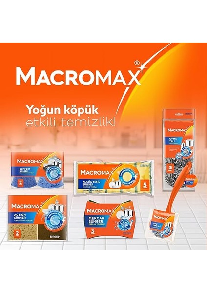 Tırnak Koruyuculu Bulaşık Süngeri 8'li Paket, Ergonomik Yeşil Klasik Sünger fırsatları
