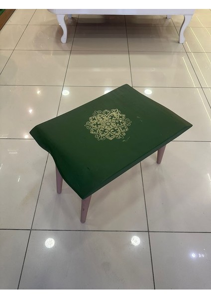 GÜRSESHOME Ahşap Sehpa Ihlamur Ağacı Yeşil indirimleri