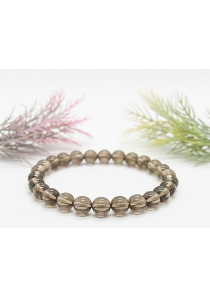 Dumanlı Kuvars Doğaltaş Bileklik