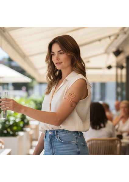 % 100 Saf Bakır Kristal Tel Üst Kol Pazu Kelepçe