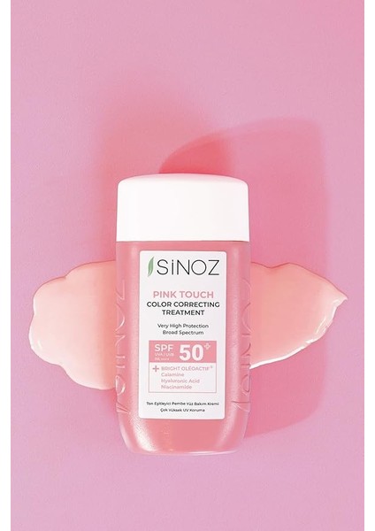 Pink Touch Anında Ton Eşitleyici Onarıcı Nemlendirici Pembe Yüz Güneş Kremi SPF50 50 ml fırsatları