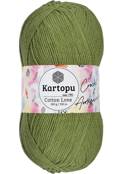 Cotton Love El Örgü Amigurumi Ipi Yünü 100 gr K391 Çağla