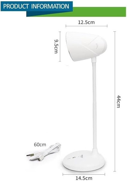 VD-6046 Masa Lambası Kablosuz Type-C Şarjlı Katlanabilir LED Okuma Işığı, USB Şarj Bağlantı Noktası ve Dokunmatik Dimmer Kontrol Sistemi modelleri