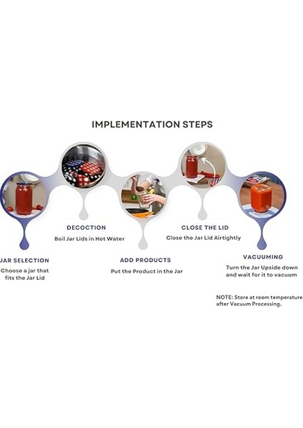 Bükümlü Konserve Kapakları - 82 mm Yeniden Kullanılabilir Konserve Kapakları 10'lu Set Kapak Kapağı (Mavi Ekose) indirimleri