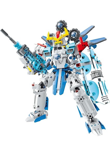 Stem Robot Asker Yapım Seti, 641 Parça Eğitici Bloklar, Beyaz