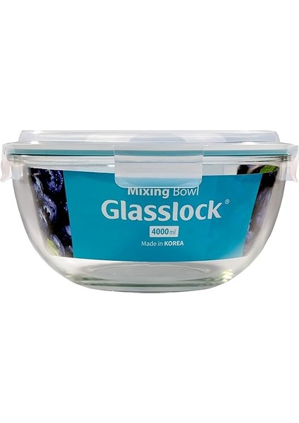 Glasslock Yuvarlak Cam Saklama Kabı 4000 ml D-MBCB400 modelleri
