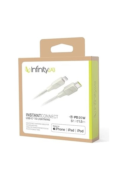 By Harman - Instantconnect Kablo Usb-C Lightning,beyaz,1.5m indirimleri